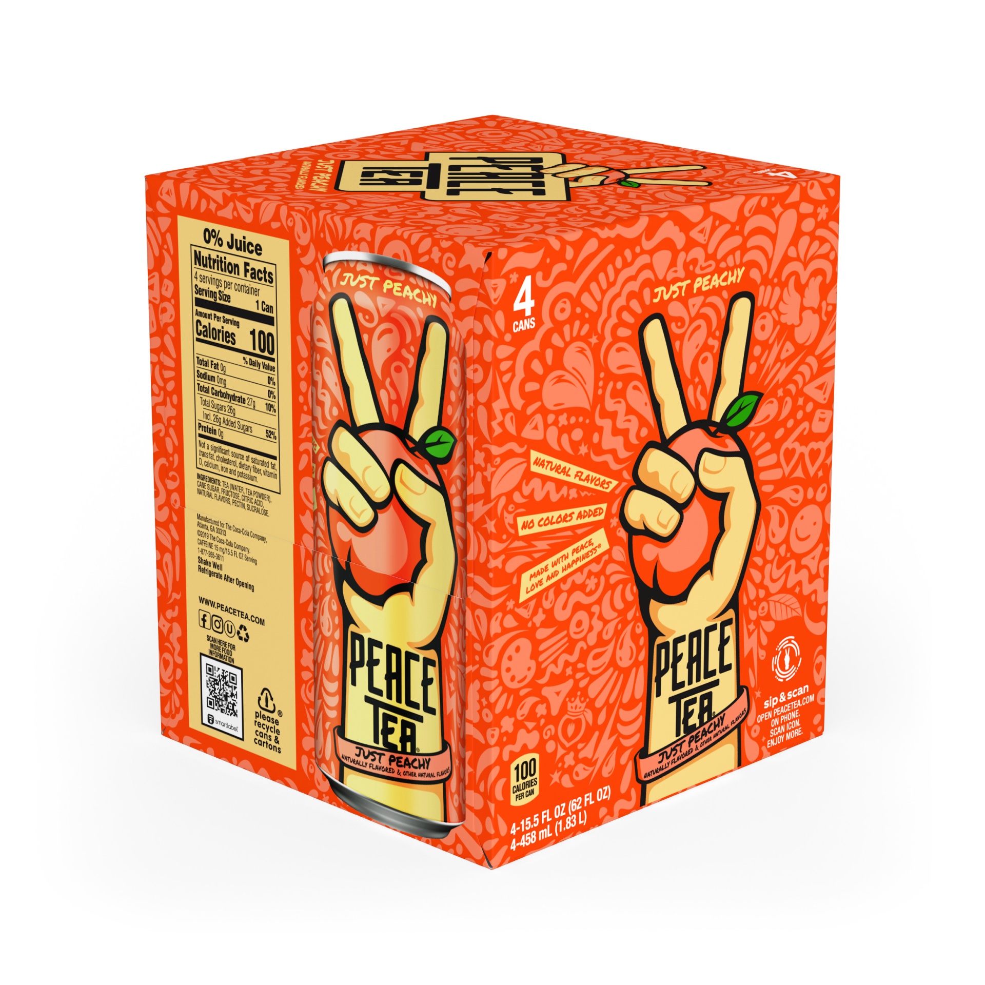 Peace Tea Peachy 4 ct; 15.5 fl oz Shipt