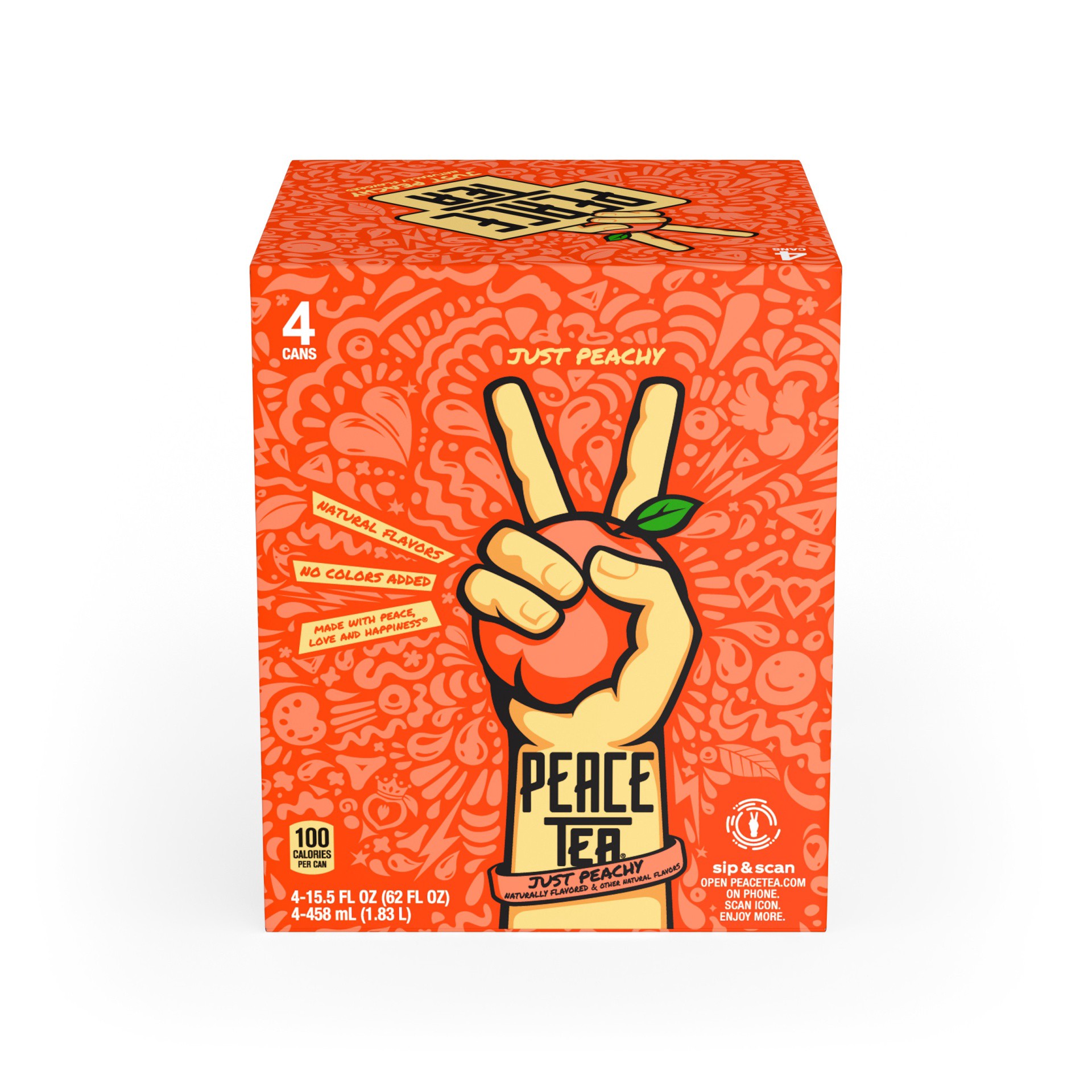 slide 11 of 12, Peace Tea Just Peachy - 4-16 Fl. Oz., 4 ct; 15.5 fl oz