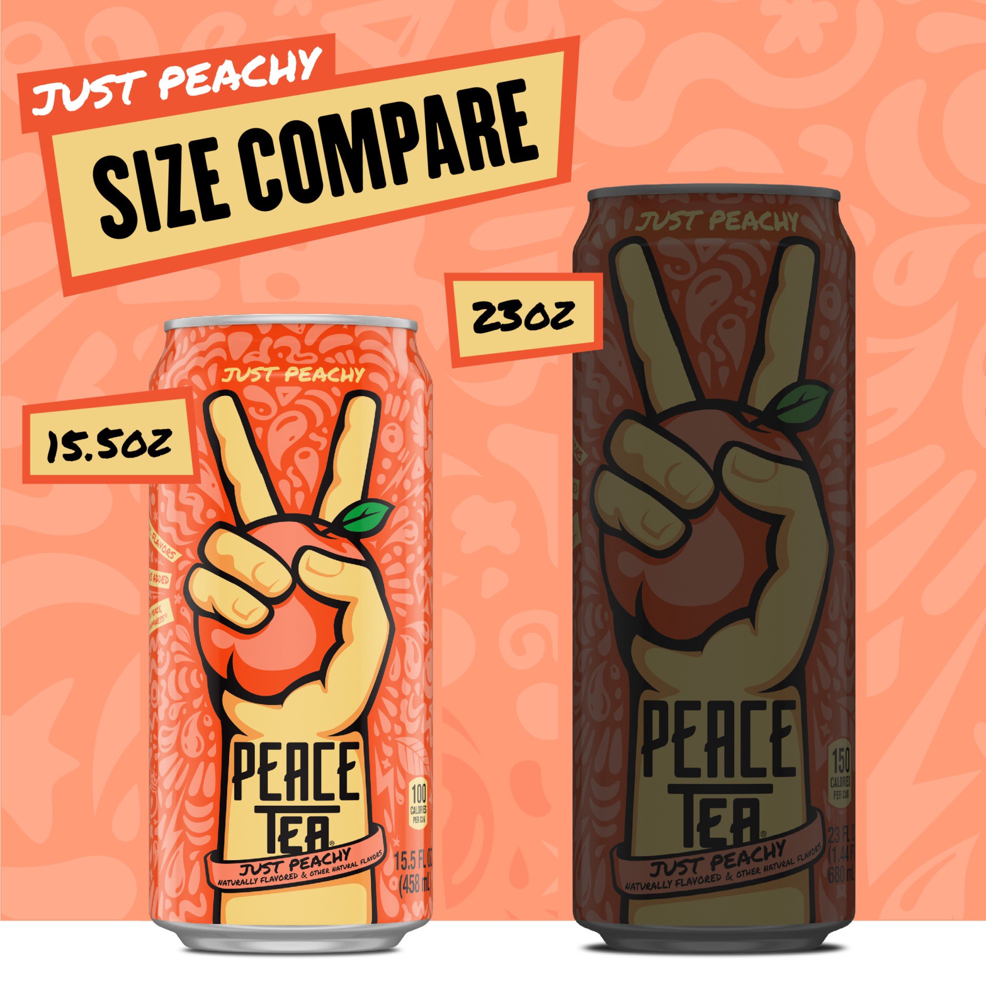 slide 2 of 12, Peace Tea Just Peachy - 4-16 Fl. Oz., 4 ct; 15.5 fl oz