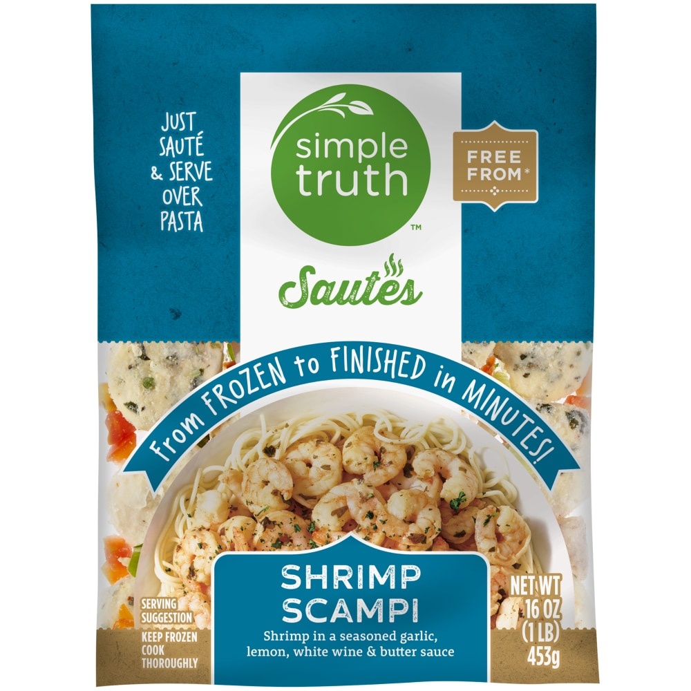 slide 1 of 1, Simple Truth Shrimp Scampi Frozen Meal, 16 oz