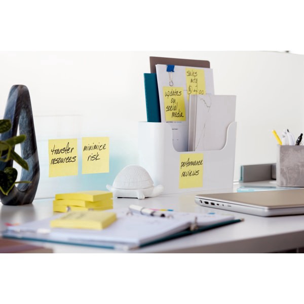 slide 7 of 7, Post-it Notes Su Sticky 3 x 3 Su Sticky Notes- Canary Yellow (12 Pads pk), 1 ct