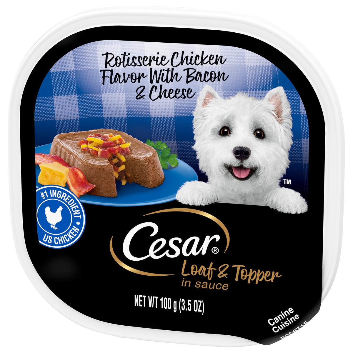 slide 3 of 9, Cesar Savory Delights (Rotisserie Chicken With Bacon & Cheese) - Wet Dog Food, 3.5 oz