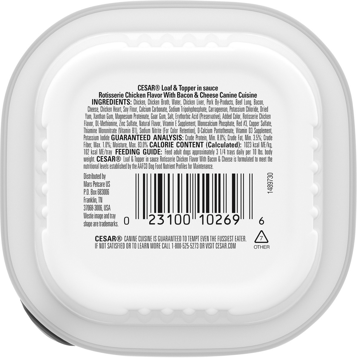 slide 5 of 9, Cesar Savory Delights (Rotisserie Chicken With Bacon & Cheese) - Wet Dog Food, 3.5 oz