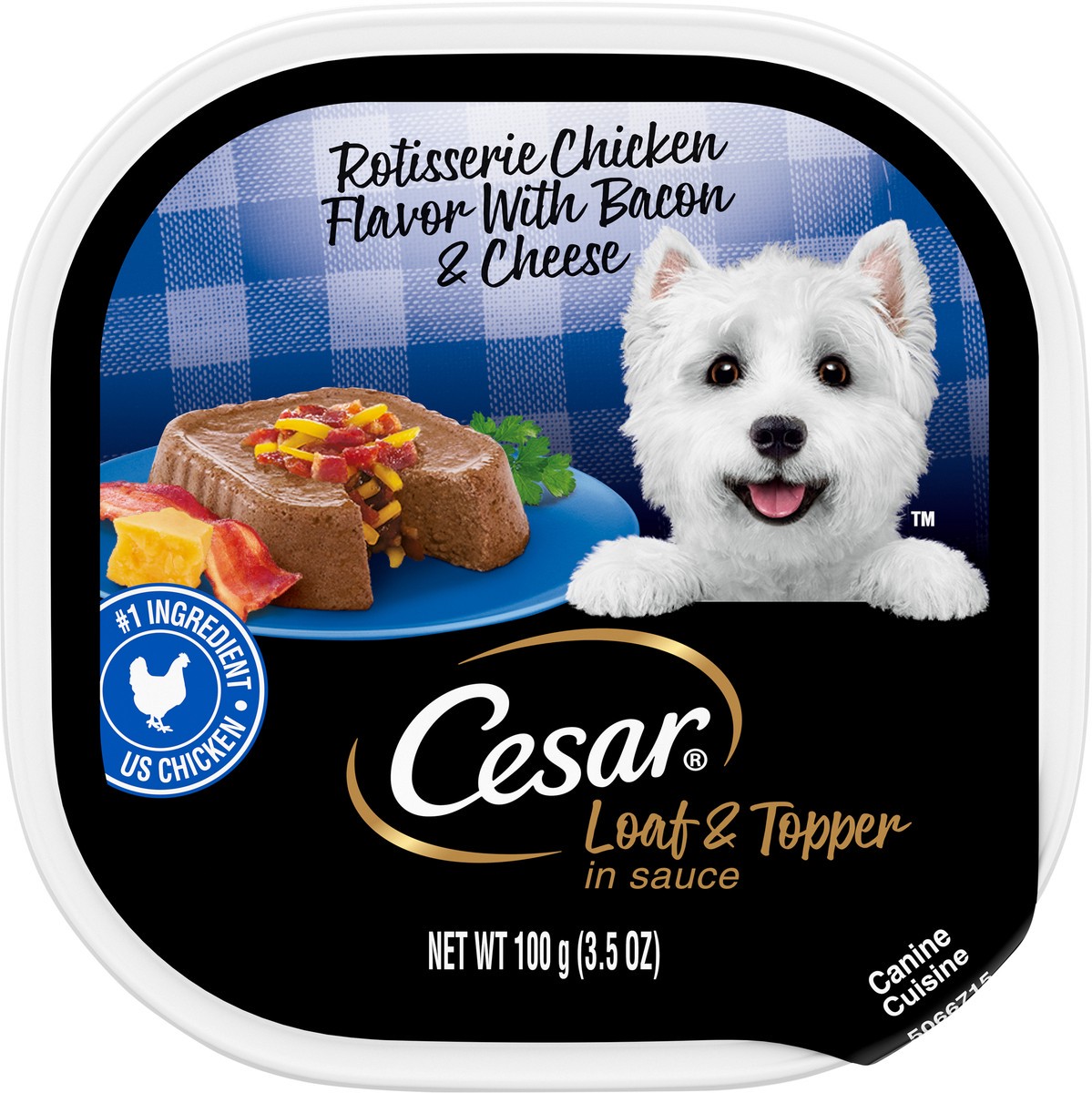 slide 6 of 9, Cesar Savory Delights (Rotisserie Chicken With Bacon & Cheese) - Wet Dog Food, 3.5 oz