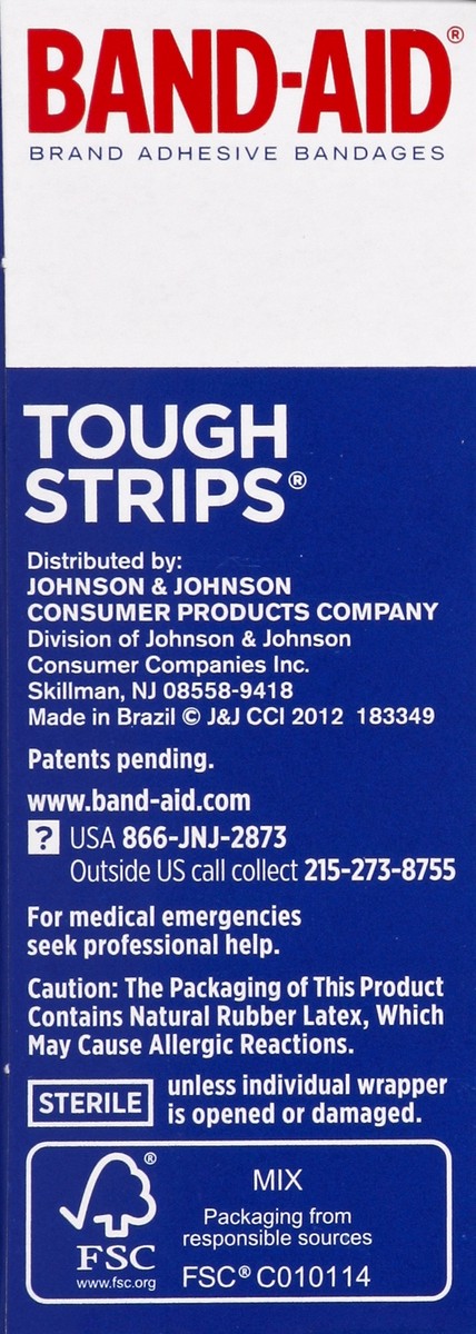 slide 3 of 5, BAND-AID Tough Strips, 26 ct