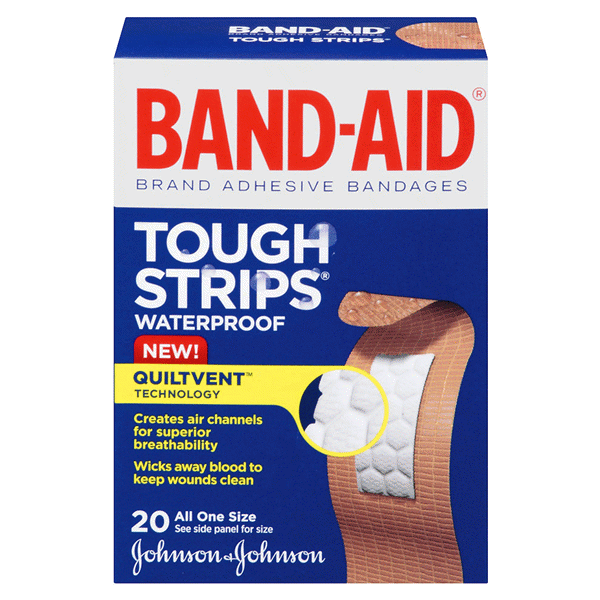 slide 1 of 5, BAND-AID Tough Strips, 26 ct