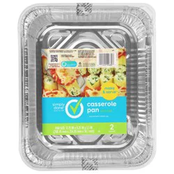 Simply Done Casserole Pan with Lids 2 ea