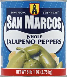 San Marcos Jalapeno Peppers - 97 oz