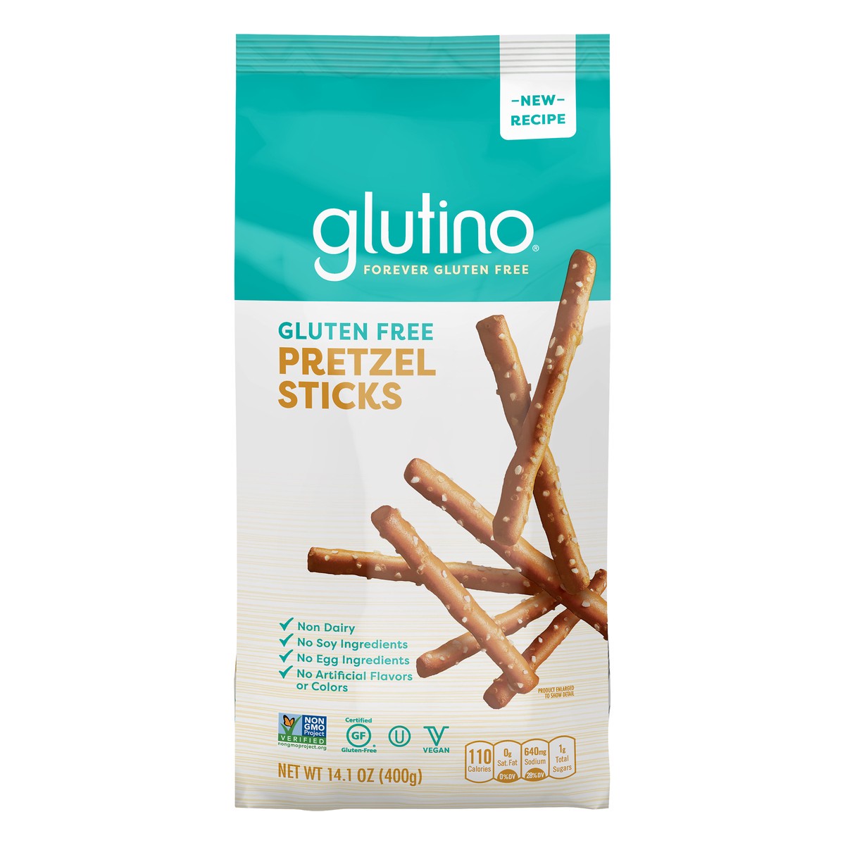 slide 1 of 5, Glutino Gluten Free Pretzel Sticks, Gluten Free Snacks, 14.1 oz., 14.1 oz