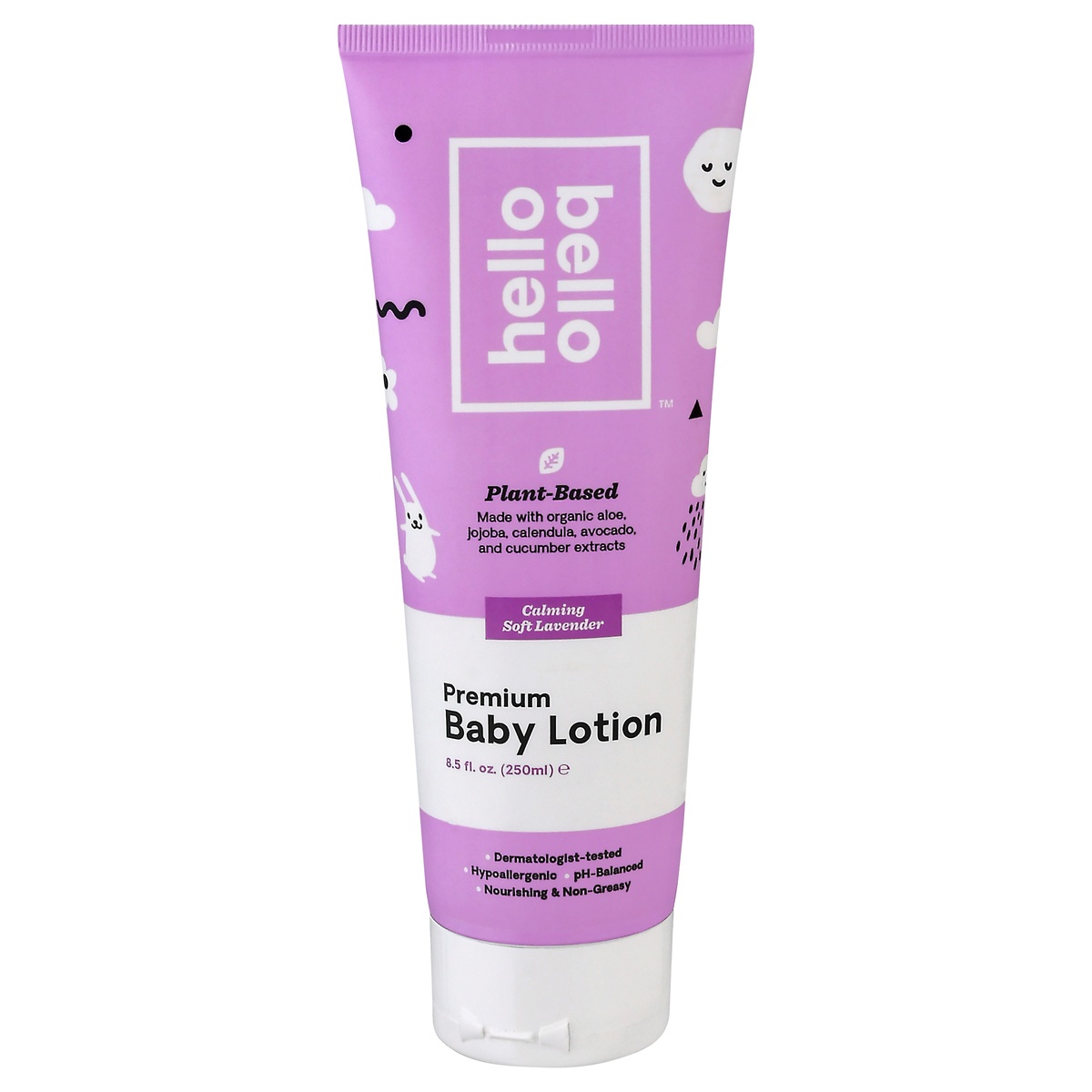 slide 1 of 1, Hello Bello Premium Baby Lotion, Plant-Based Soft Lavender, 8.5 oz