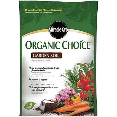 slide 1 of 1, Miracle-Gro Organic Choice Garden Soil, 1 CF