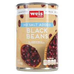 Weis Quality No Salt Added Black Canned Veg-Beans