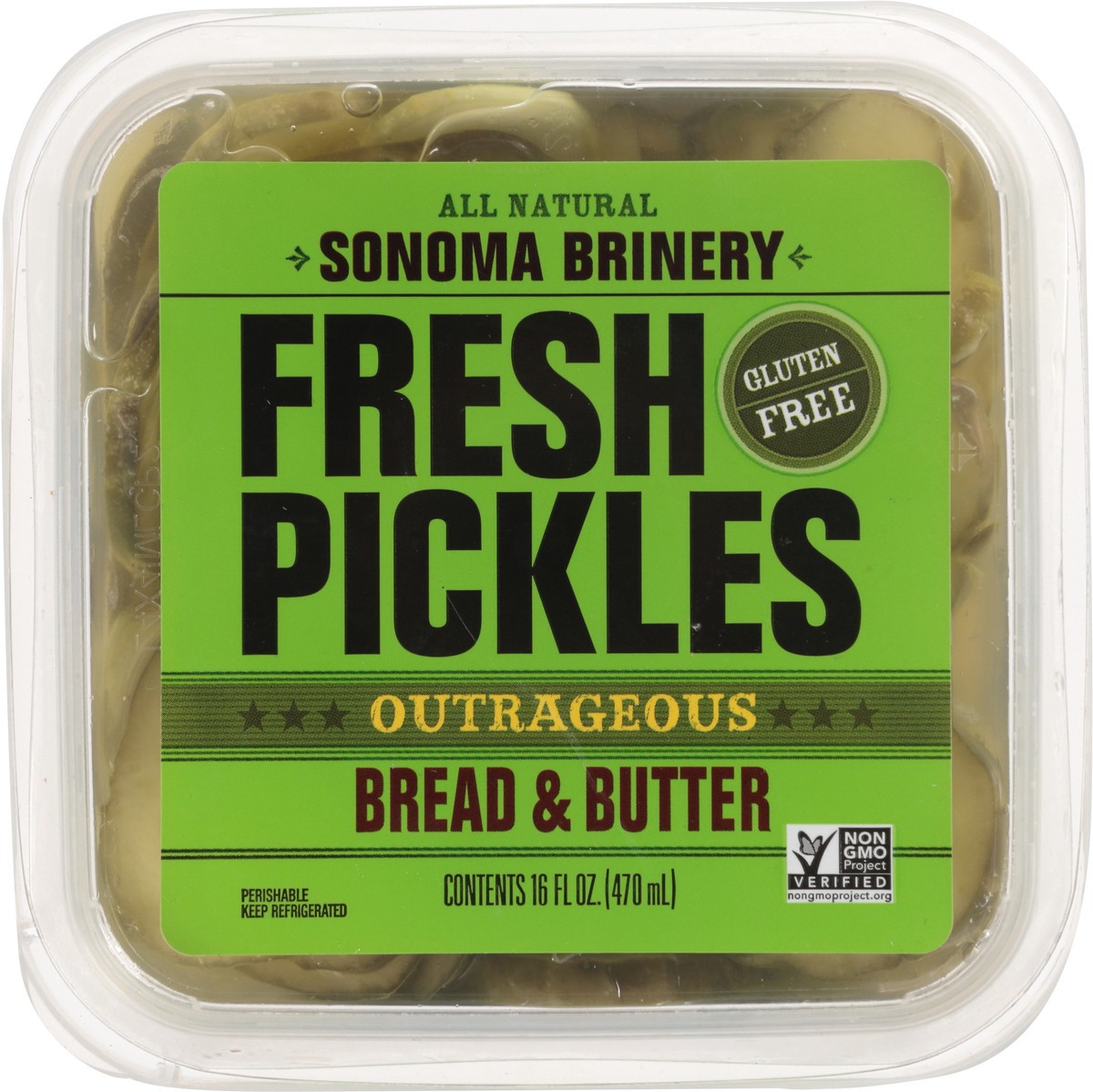 slide 6 of 9, Sonoma Brinery Bread & Butter Fresh Pickles 16 fl oz, 16 fl oz