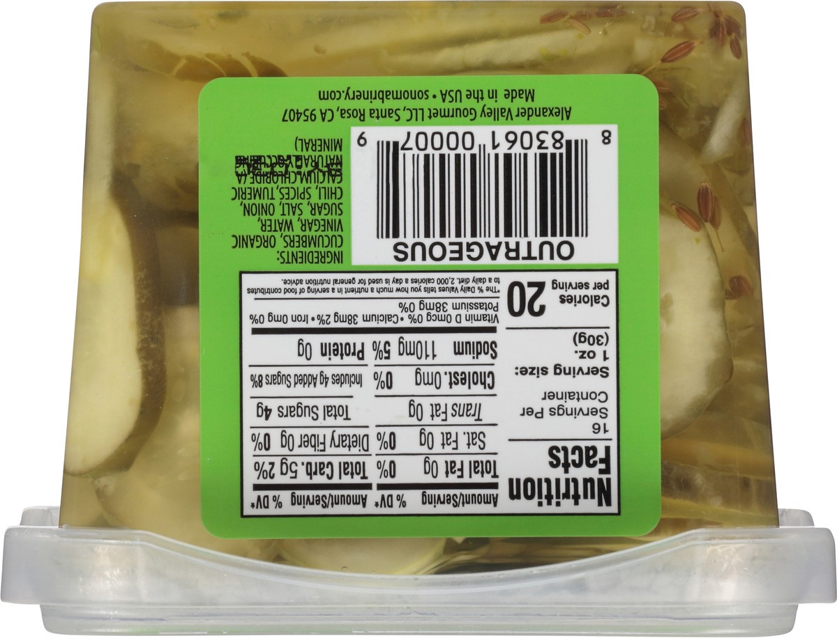 slide 7 of 9, Sonoma Brinery Bread & Butter Fresh Pickles 16 fl oz, 16 fl oz