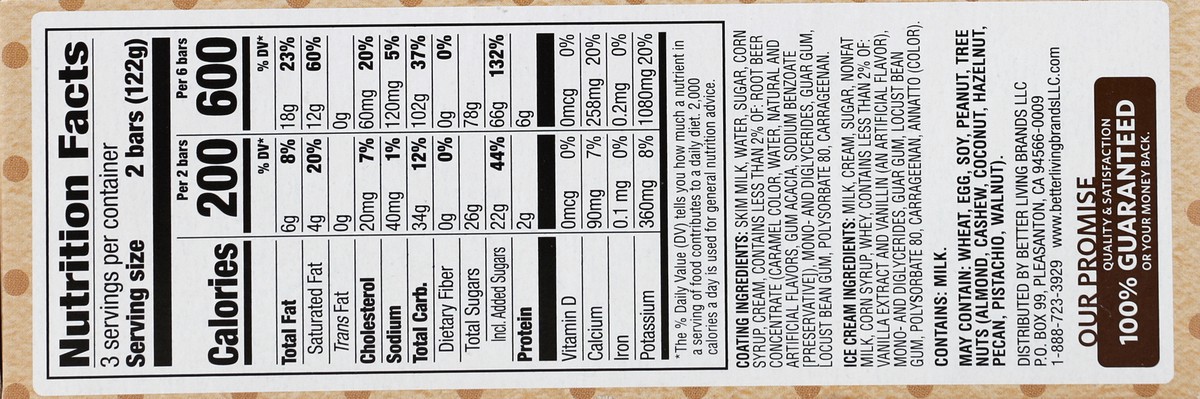 slide 4 of 4, Lucerne Dairy Farms Ice Cream Bars Root Beer Float Light, 6 ct; 2.5 fl oz