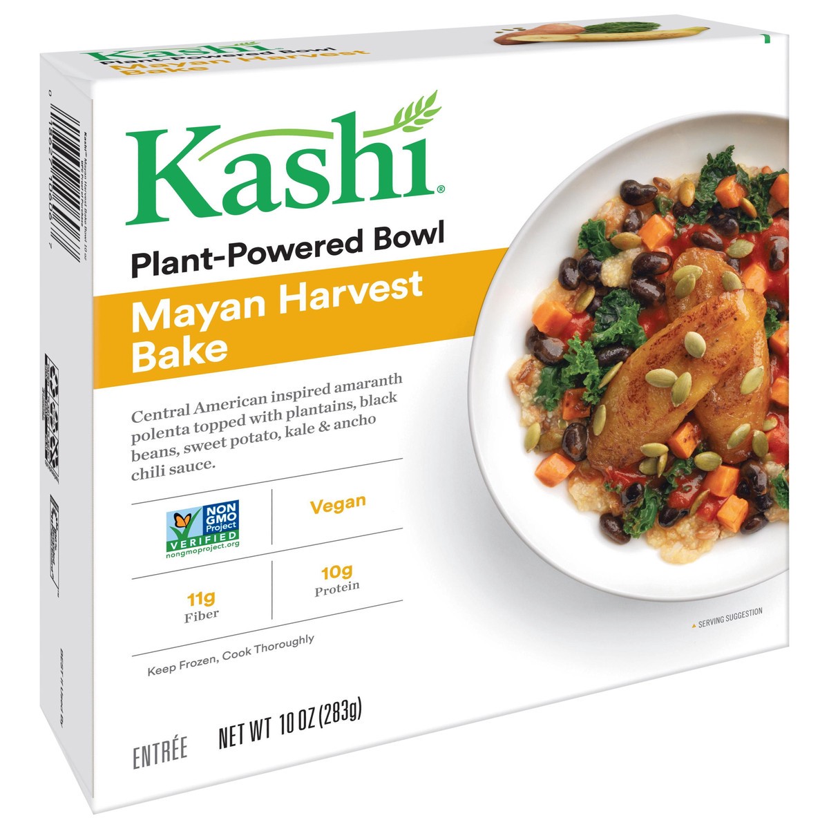 slide 4 of 10, Kashi Plant-Based Protein Bowl, Mayan Harvest Bake, 10 Oz, Box, Frozen, 10 oz
