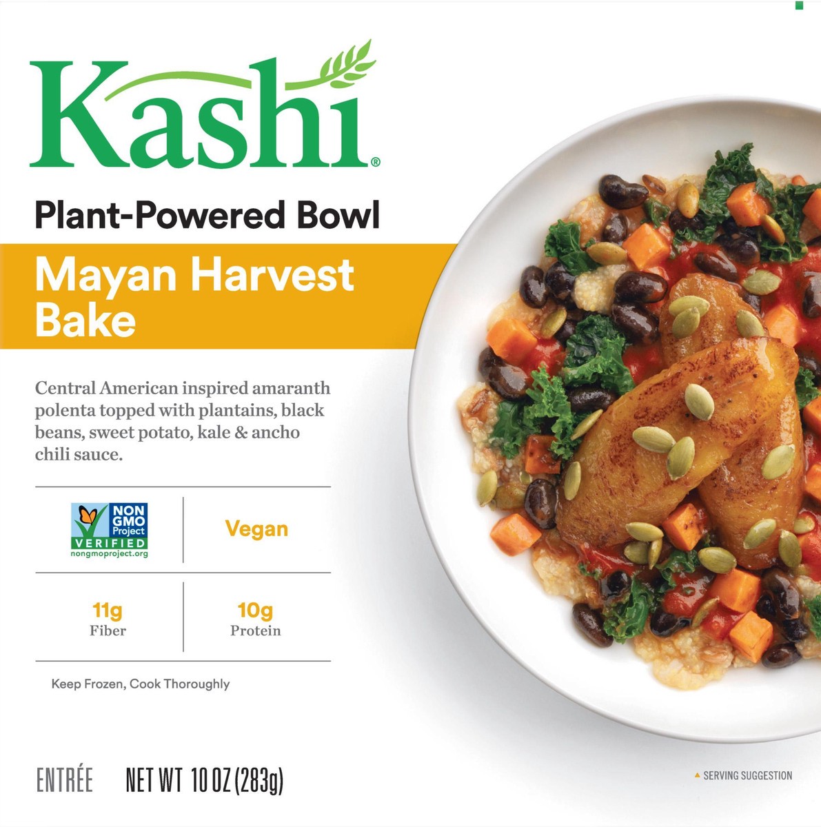 slide 8 of 10, Kashi Plant-Based Protein Bowl, Mayan Harvest Bake, 10 Oz, Box, Frozen, 10 oz