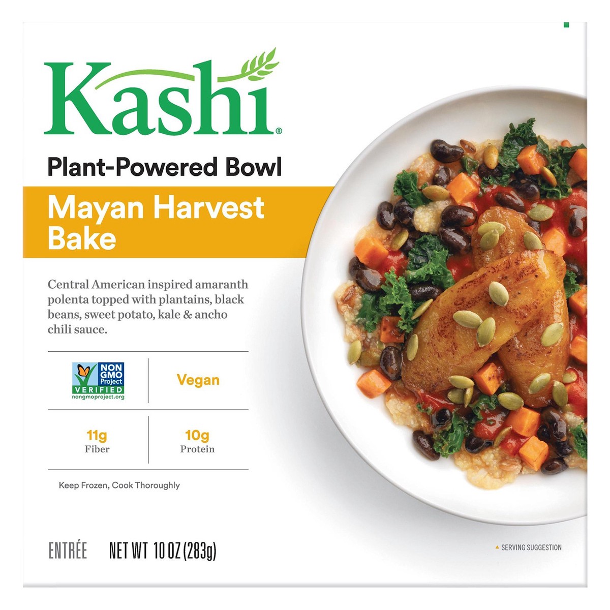 slide 6 of 10, Kashi Plant-Based Protein Bowl, Mayan Harvest Bake, 10 Oz, Box, Frozen, 10 oz