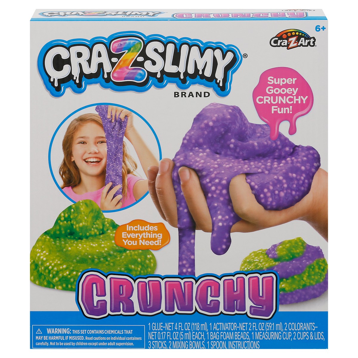 slide 8 of 9, Cra-Z-Art Nickelodean Cra-Z-Art Medium Crunchy Slime Kit - Each, 1 ct