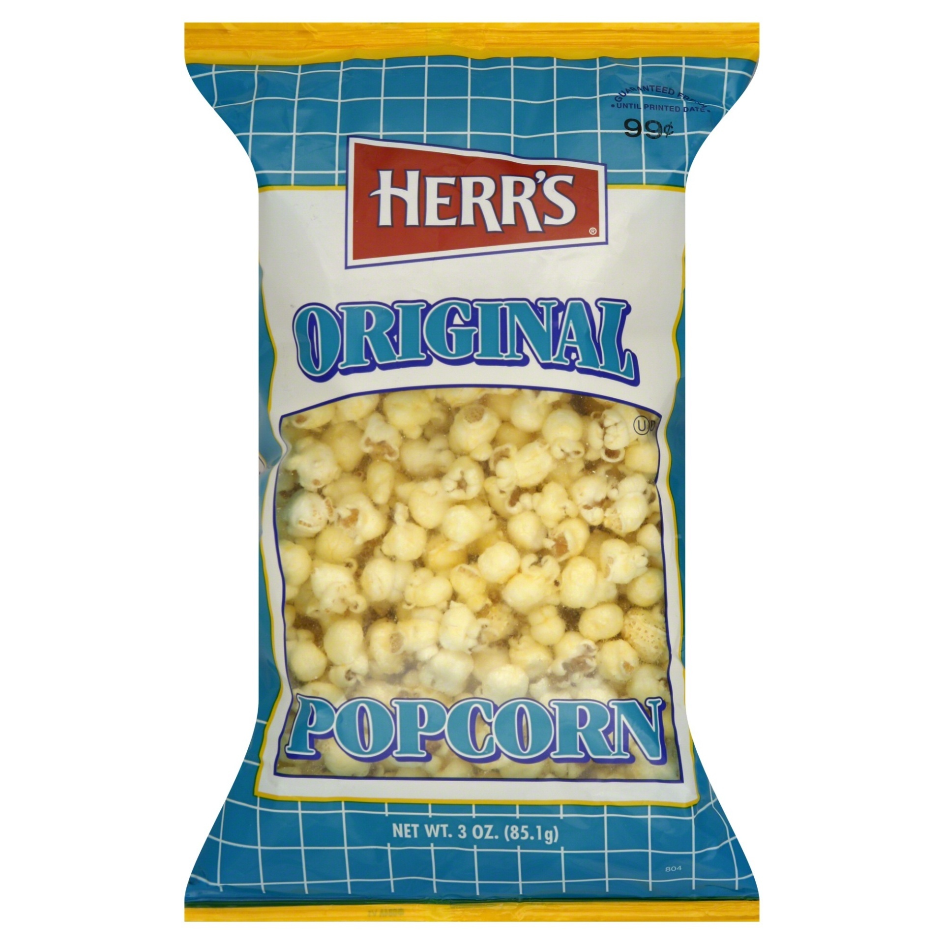 slide 1 of 1, Herr's Popcorn, Original, 3 oz