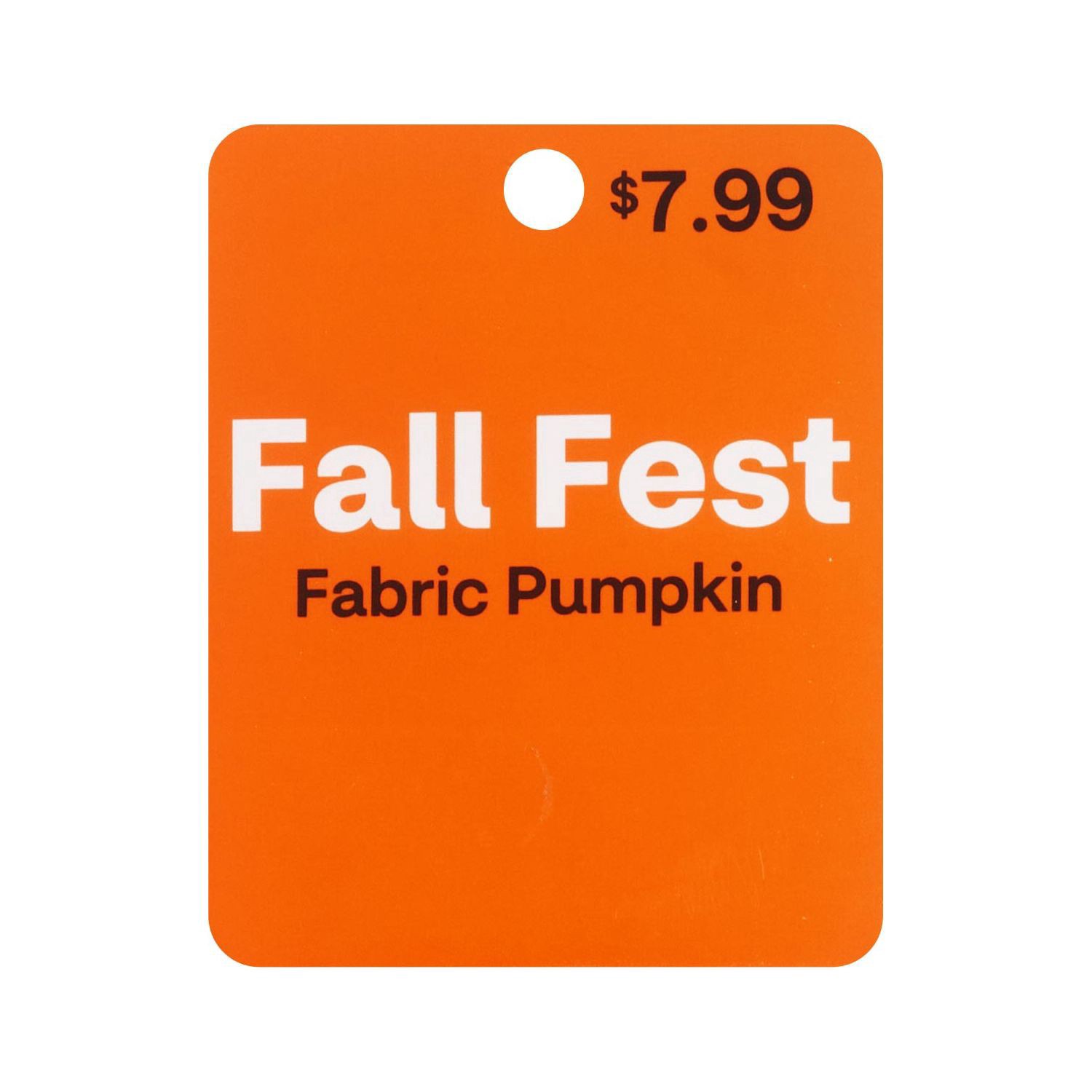 slide 2 of 3, FALL FEST Harvest Fabric Pumpkin, 1 ct
