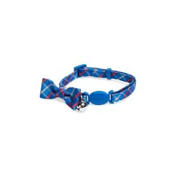 Youly Blue Plaid Kitten Collar, X-Small
