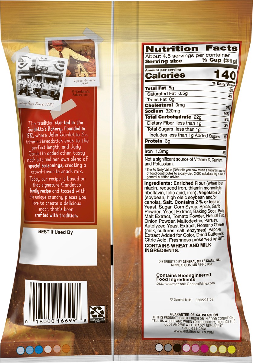 slide 9 of 9, Gardetto's Pizzeria Naturally Flavored Snack Mix, 5.0 oz Bag, 5 oz