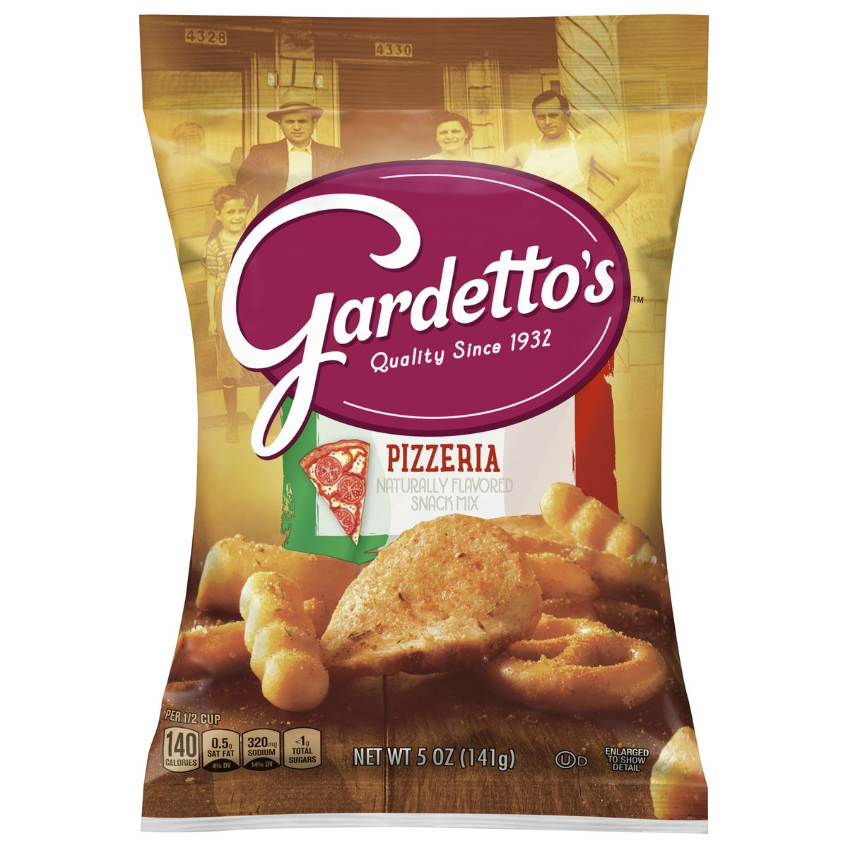 slide 1 of 9, Gardetto's Pizzeria Naturally Flavored Snack Mix- 5 oz, 5 oz