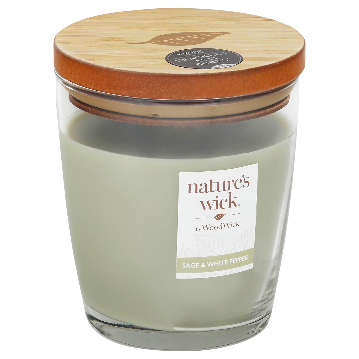 slide 12 of 12, Nature's Wick Woodwick Nature's Wick Sage & White Pepper Jar Candle, 1 ct