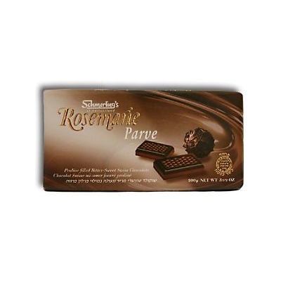 slide 1 of 1, Schmerling's Rosemarie Parve Praline-Filled Bittersweet Swiss Chocolate, 3.5 oz