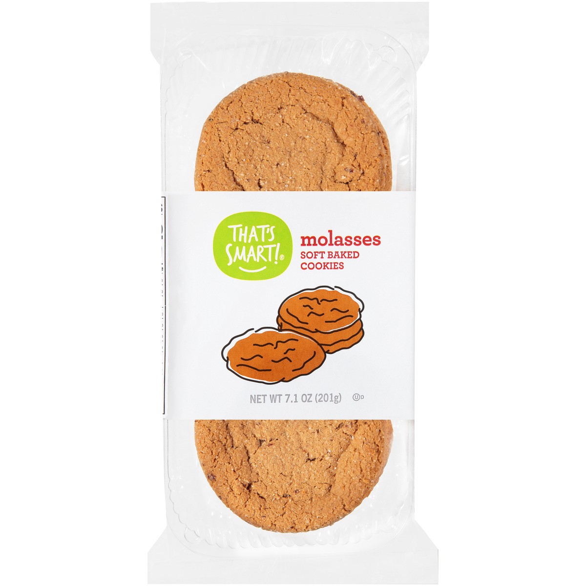 slide 3 of 13, That's Smart! Molasses Soft Baked Cookies, 7.1 oz