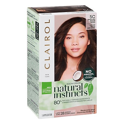 slide 1 of 1, Clairol Natural Instincts 5CMedium Brown, 1 ct