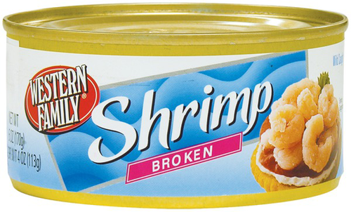 slide 1 of 1, Western Family Shrimp Broken, 6 oz