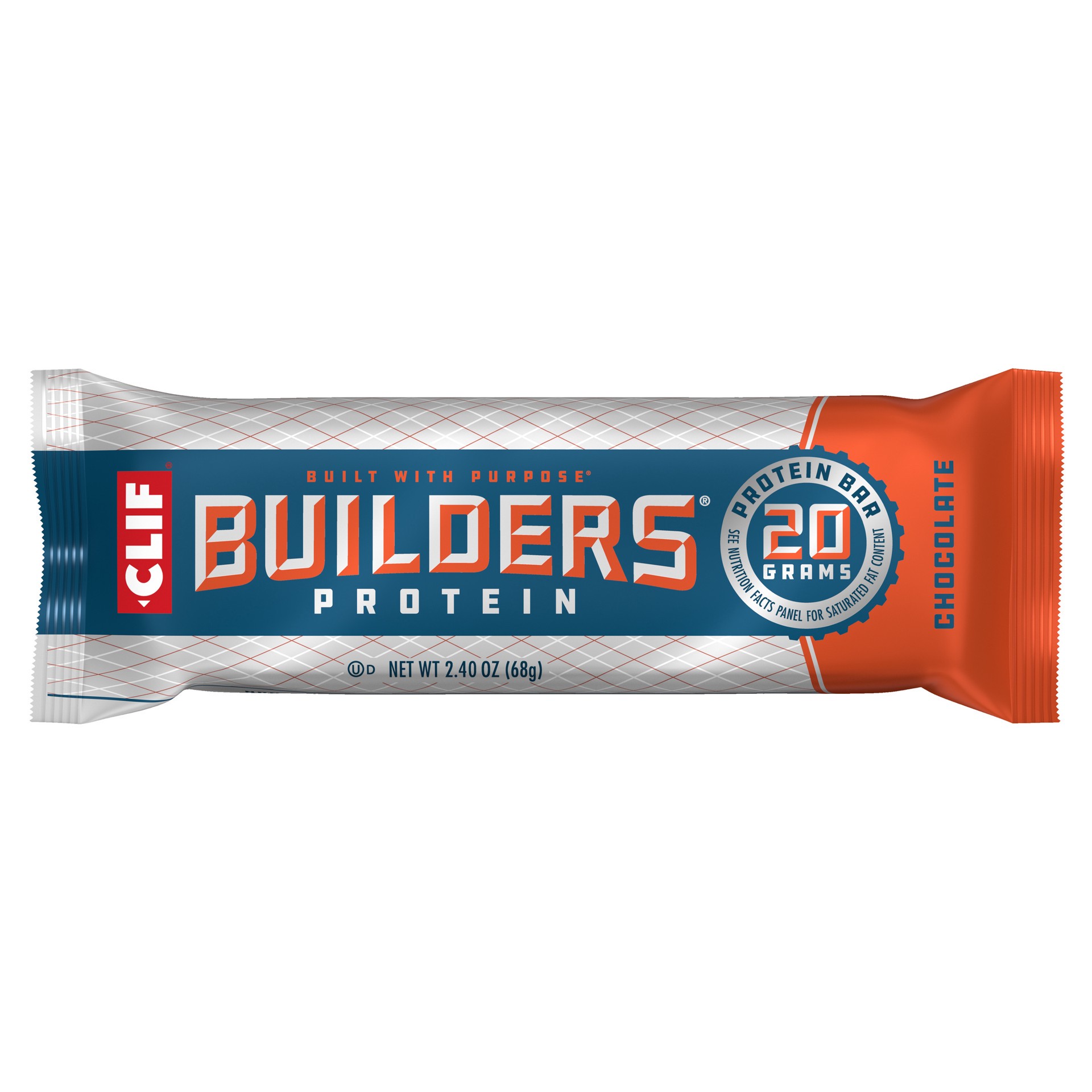 slide 1 of 14, CLIF Builders - Chocolate Flavor - Plant Based Protein Bar - Gluten Free - Non-GMO - Low Glycemic - 20g Protein - 2.4 oz., 2.4 oz