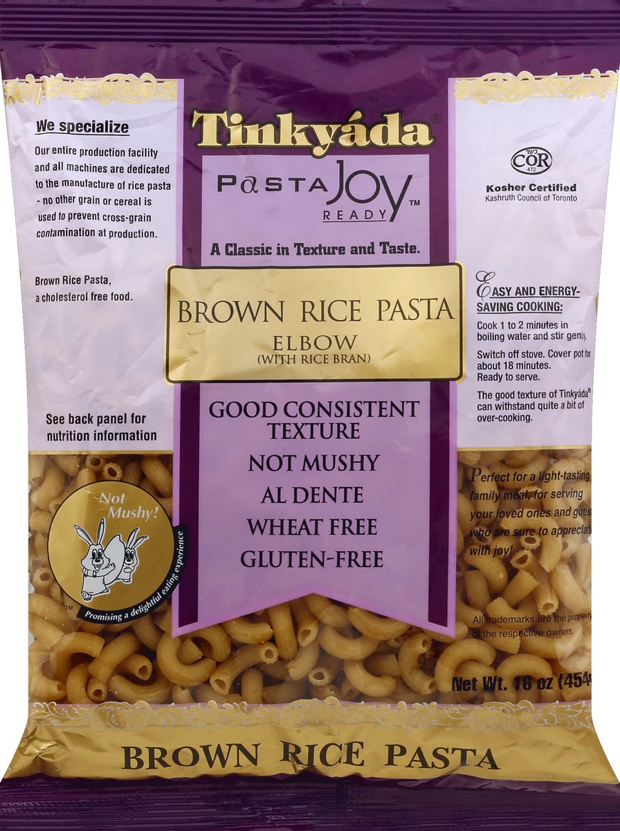 slide 4 of 5, Tinkyada Brown Rice Elbow Pasta, 16 oz