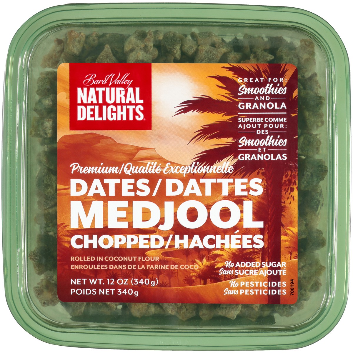 slide 2 of 10, Bard Valley Natural Delights Chopped Medjool Dates, 12 oz