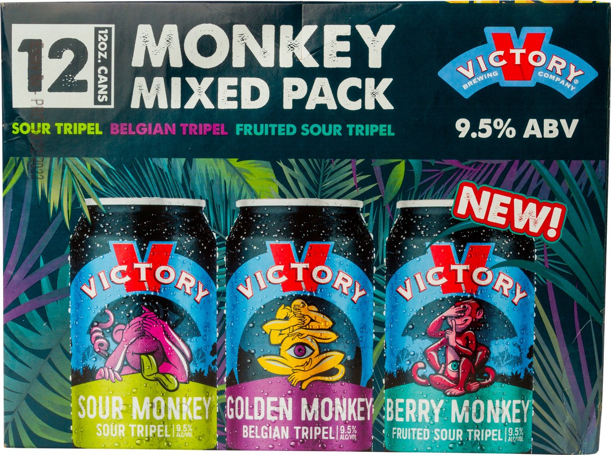 slide 3 of 6, Victory Brewing Company Victory Monkey Mixed Pack 12pk Cans, 144 fl oz