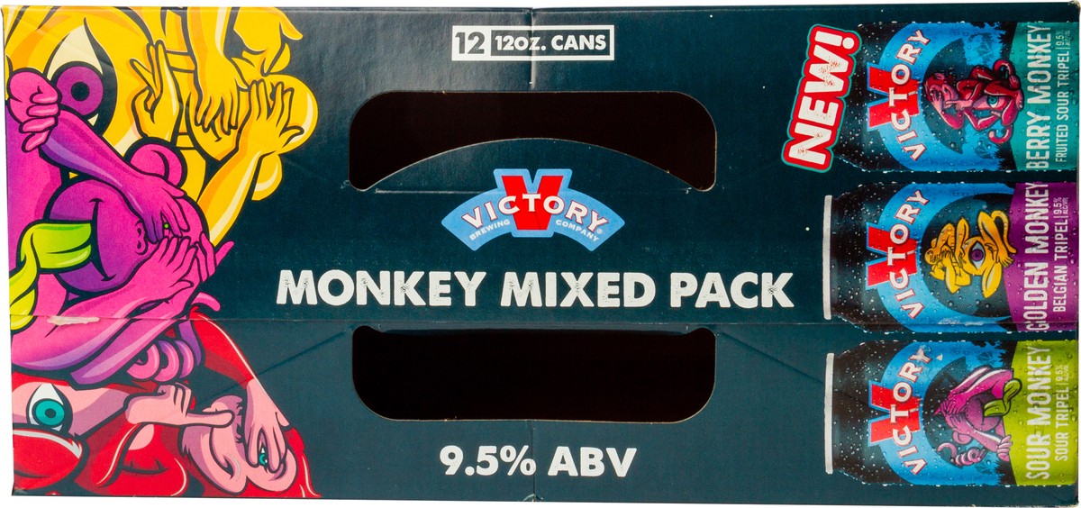 slide 6 of 6, Victory Brewing Company Victory Monkey Mixed Pack 12pk Cans, 144 fl oz