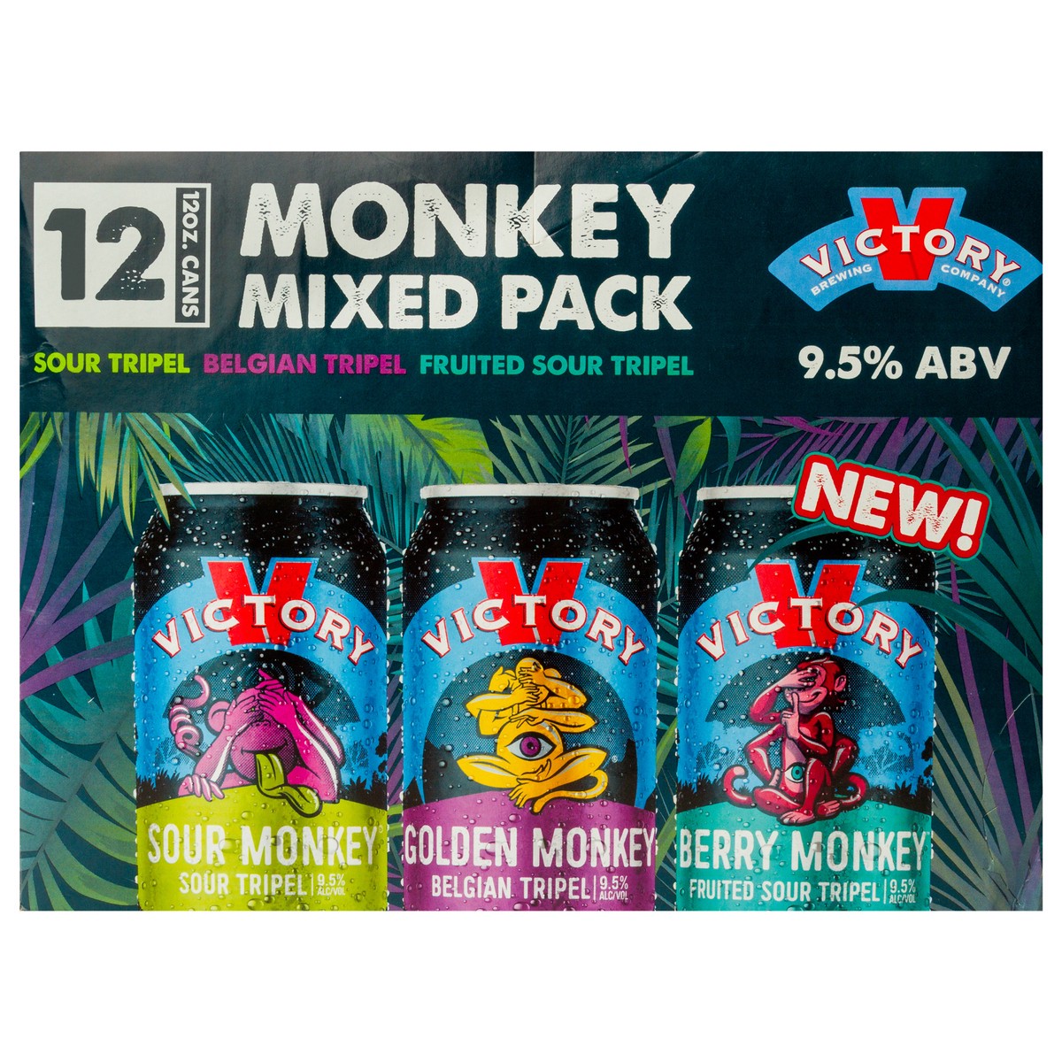 slide 1 of 6, Victory Brewing Company Victory Monkey Mixed Pack 12pk Cans, 144 fl oz