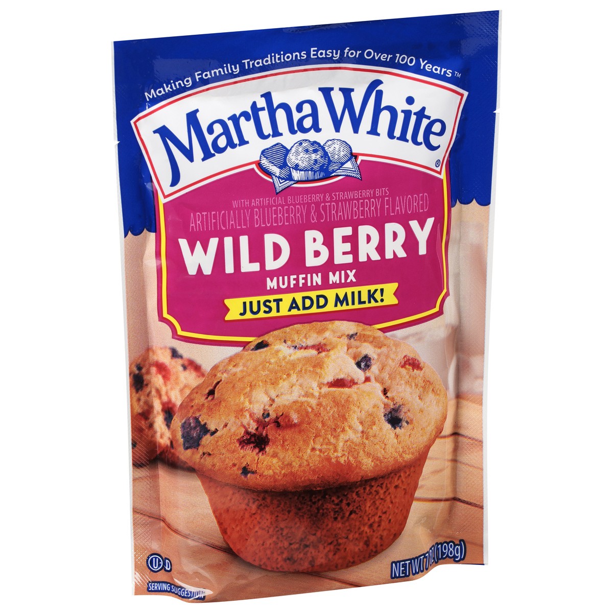 slide 2 of 9, Martha White Wild Berry Muffin Mix 7 oz, 7 oz