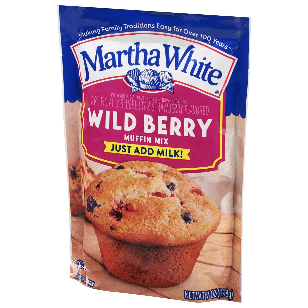 slide 7 of 9, Martha White Wild Berry Muffin Mix 7 oz, 7 oz