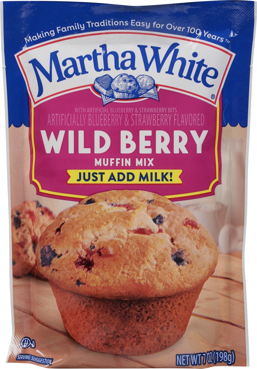 slide 3 of 9, Martha White Wild Berry Muffin Mix 7 oz, 7 oz