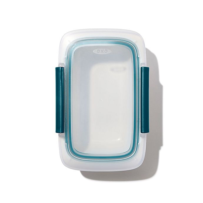 slide 2 of 8, OXO Prep & Go 1.9-Cup Food Storage Container - White/Teal, 1 ct