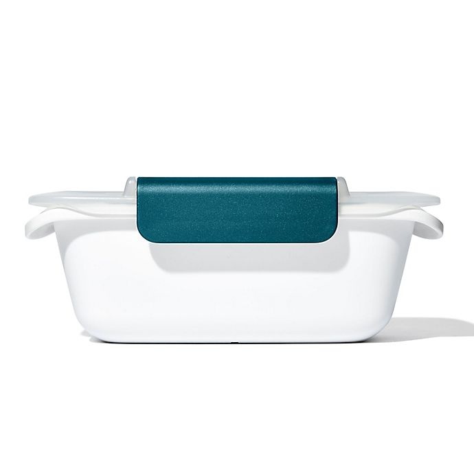 slide 8 of 8, OXO Prep & Go 1.9-Cup Food Storage Container - White/Teal, 1 ct