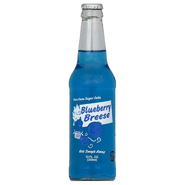 slide 1 of 1, Blueberry Breese Soda, Pure Cane Sugar - 12 fl oz, 12 oz