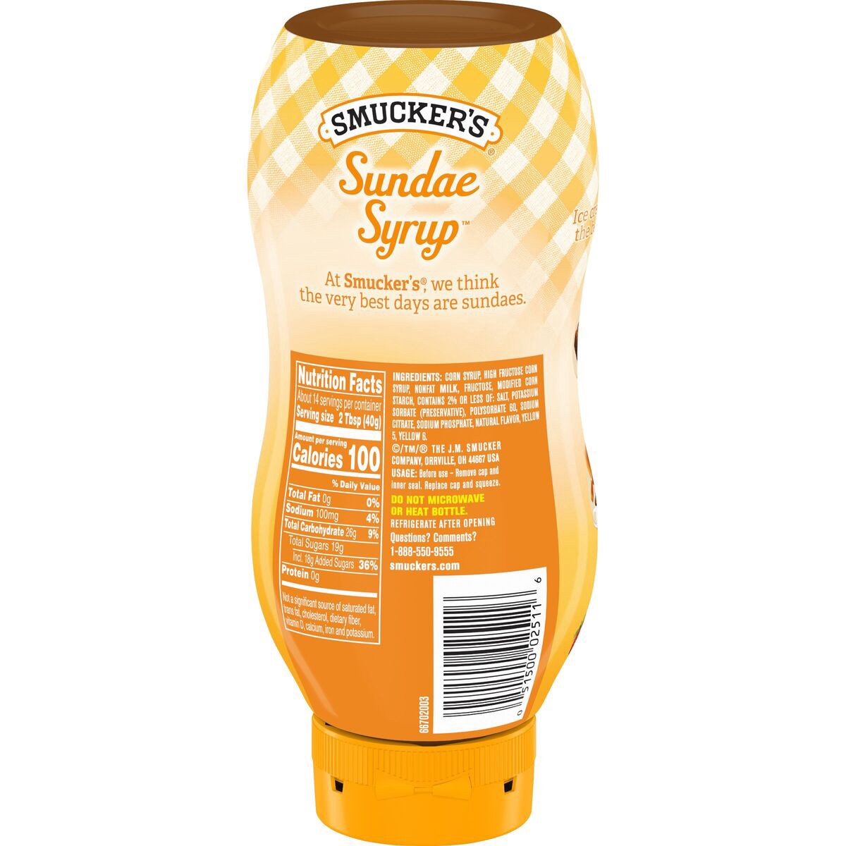 slide 4 of 8, Smucker's Sundae Syrup Butterscotch Flavored Syrup, 20 Ounces, 20 oz