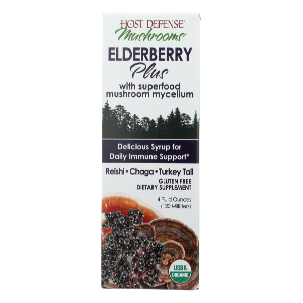 slide 1 of 1, Host Defense Elderberry Plus Syrup, 1 ct