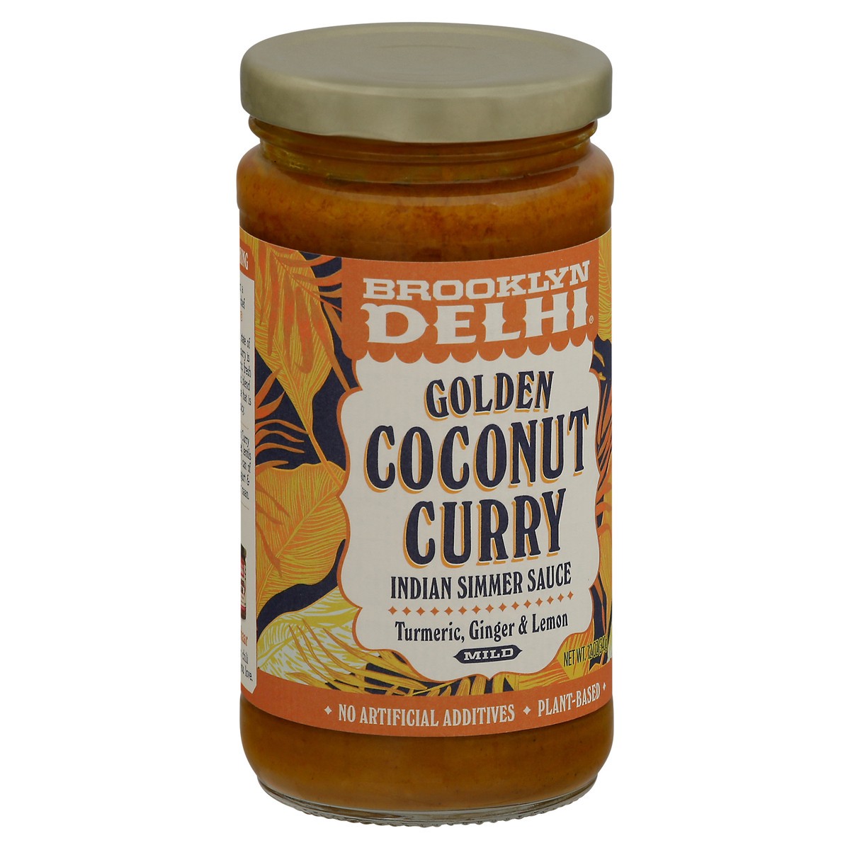slide 3 of 13, Brooklyn Delhi Mild Golden Coconut Curry Indian Simmer Sauce 12 oz Jar, 12 oz