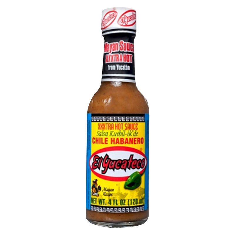 slide 1 of 3, El Yucateco Xxxtra Chile Habanero Hot Sauce 4 fl oz, 4 fl oz