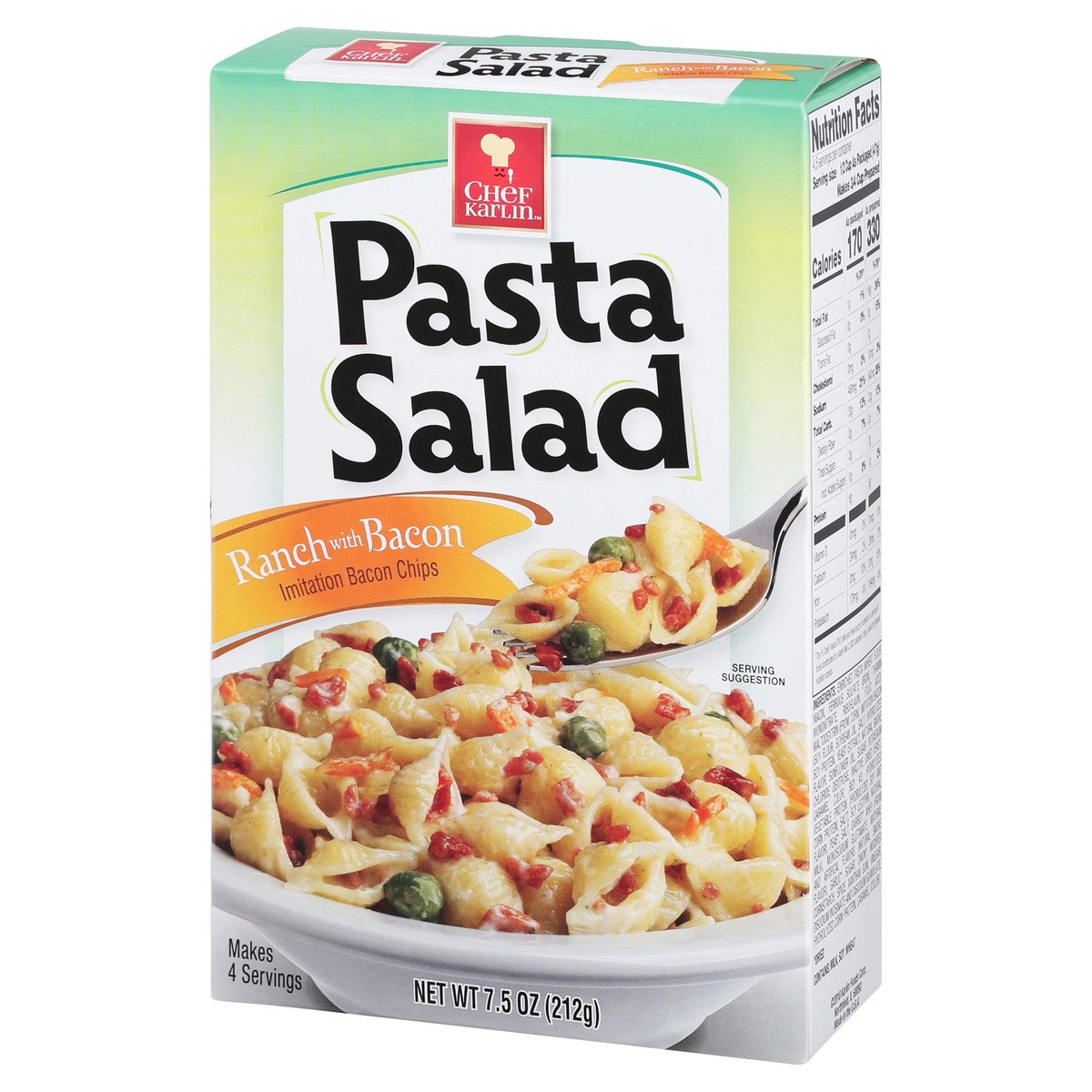 slide 4 of 9, Chef Karlin Ranch with Bacon Pasta Salad 7.5 oz, 7.5 oz